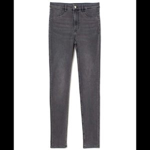 H&M Washed Black Skinny High Jeans Size 4